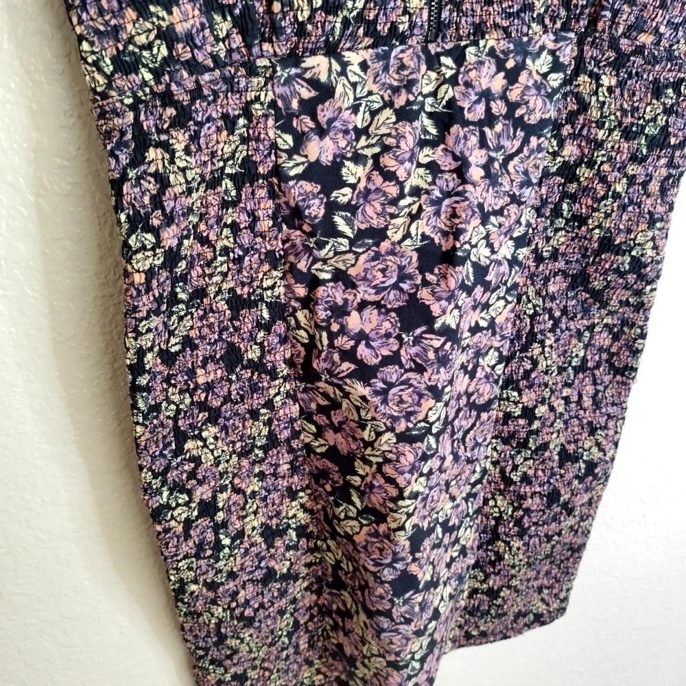 Free People Intimately Free Mini Smocked Printed Bodycon Dress Sz S - Picture 4 of 9